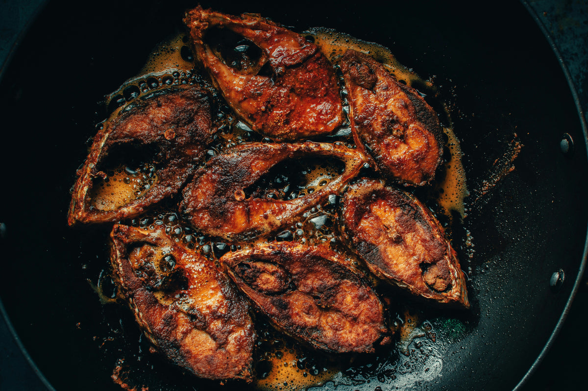 Poisson marinade wok